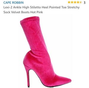 Cape Robbin Sock Velvet Boots